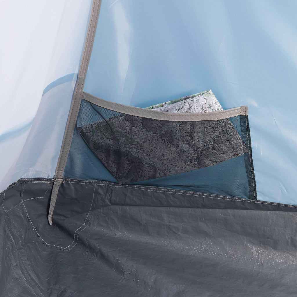 6 Persons 3 Rooms Arched Camping Tent in Blue K82643