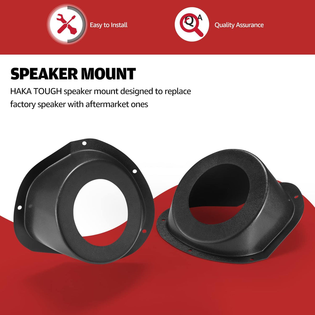 6.5 inch Front Kick Speaker Mount Enclosure Panels (2PCS) V25763