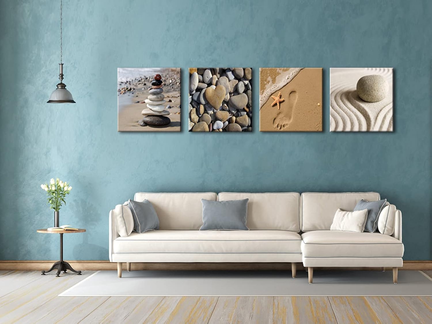 4 Piece Beach Canvas Prints Wall Art Y8248