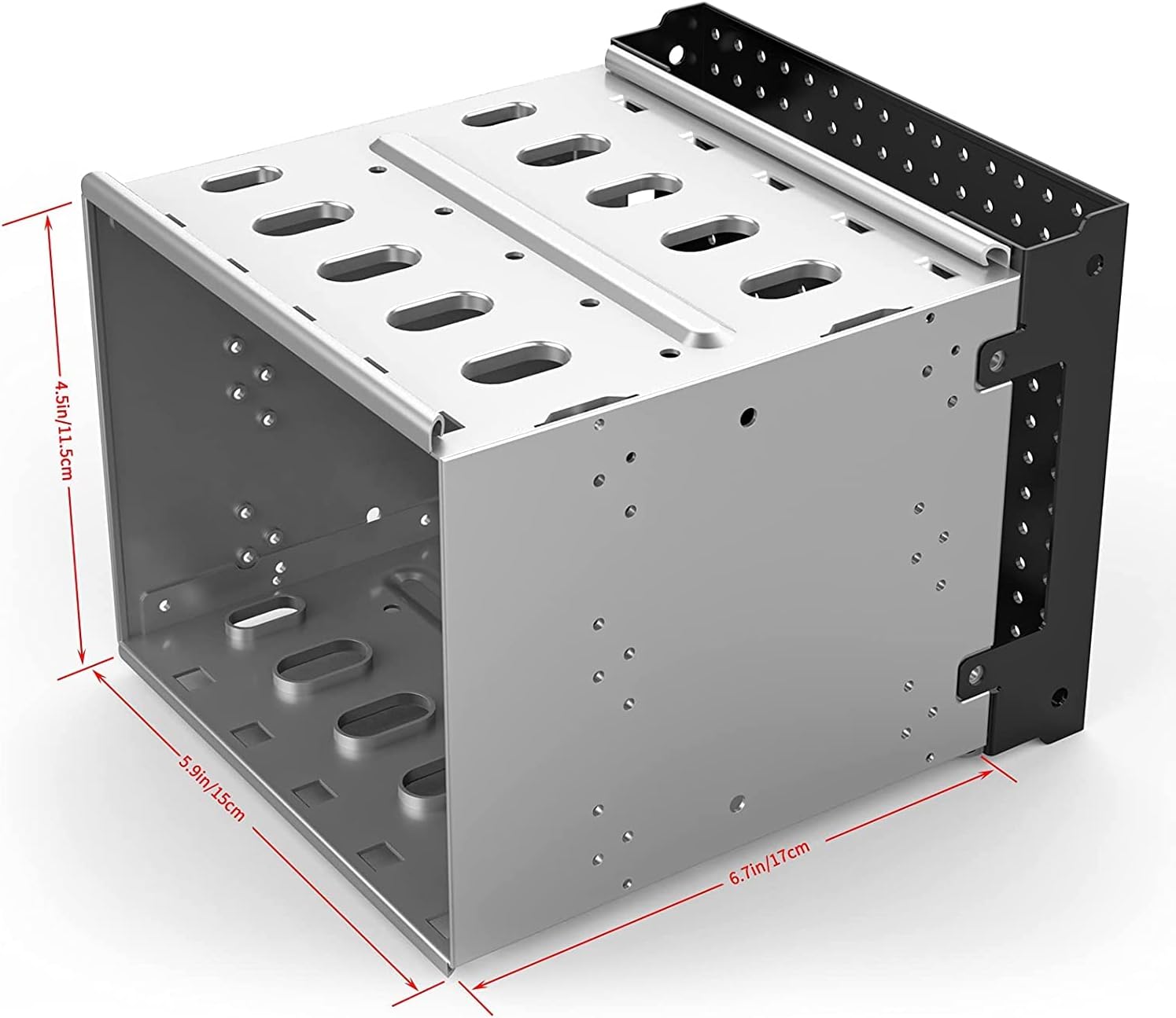 Alloy Steel Hard Drive Cage Rack with Fan Space W6361