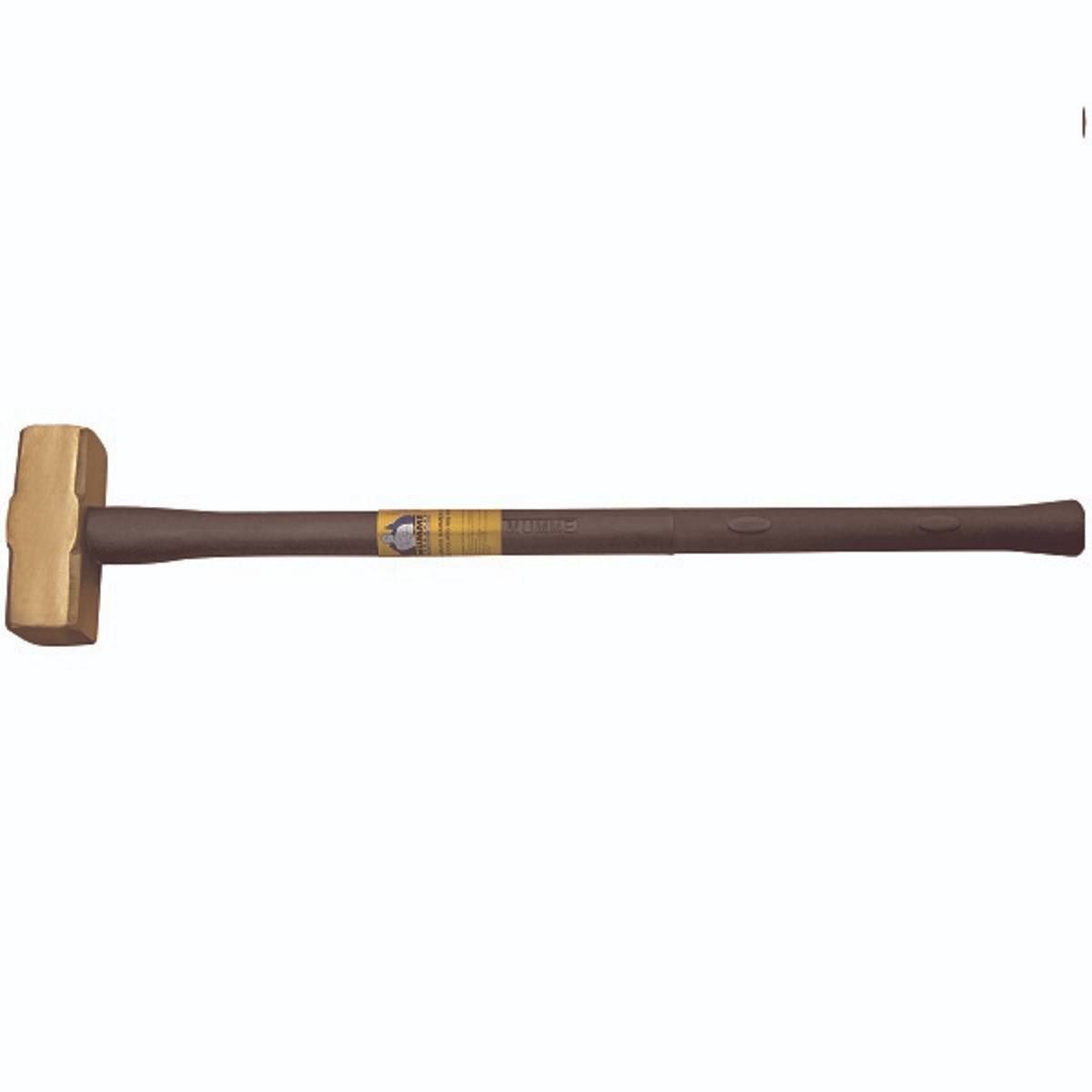10-Pound Brass Sledge Hammer with Rubber Handle R94983