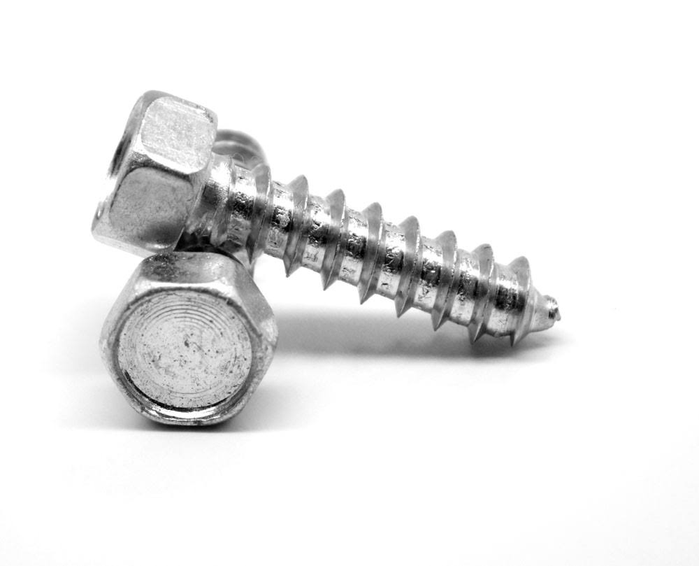 5/16-12 x 3/4 Sheet Metal Screw Indented Hex Head Type AB Low Carbon Steel Zinc Plated Pk 1000 R2899
