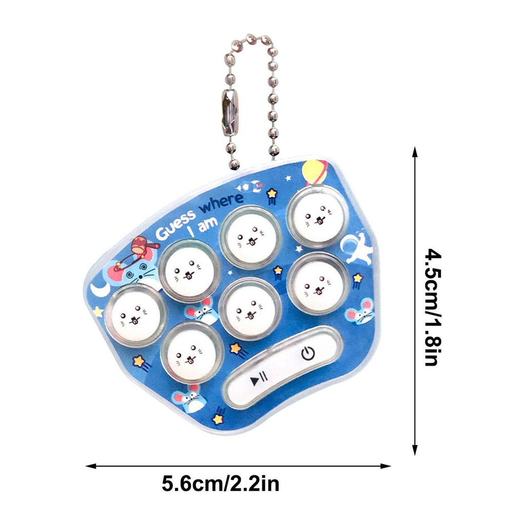 Mini Whack-A-Mole Game Keychain LED Electronic Memory Game D172
