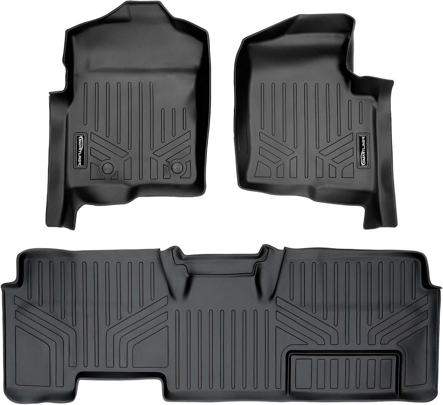 2 Row Black Floor Mats Set G1755