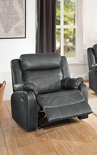 Dark Gray Lay Flat Reclining Chair L949