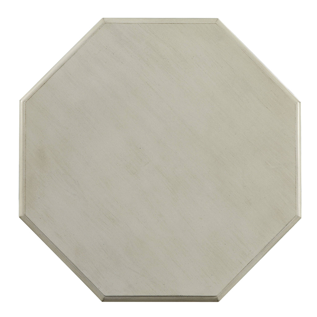 Blue Solid Wood Octagon Side Table R298892