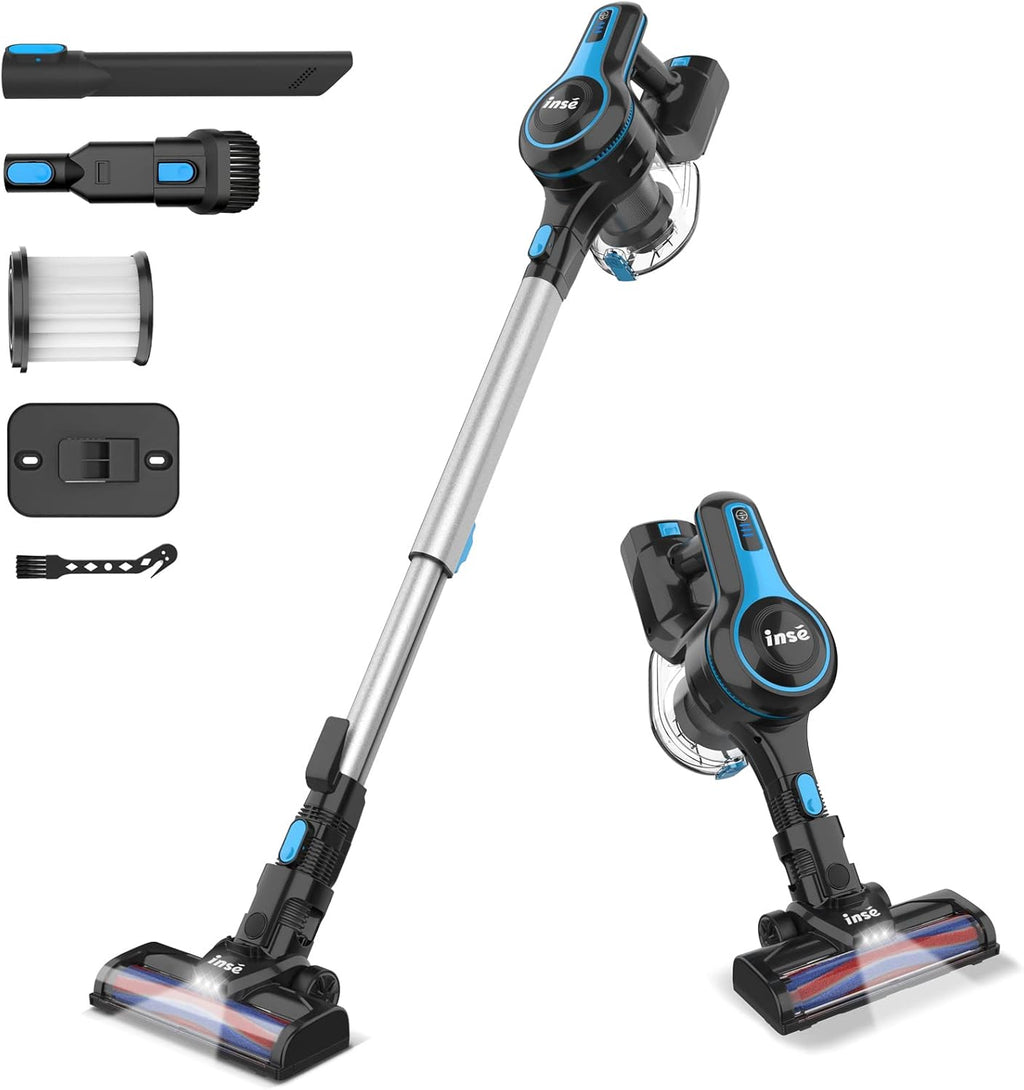 Cordless 6-in-1 Stick Vacuum Cleaner with 2200 mAh Battery, 45 Mins Runtime T53557