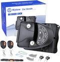 RV Keyless Entry Door Lock with Key Fobs and Backlit Keypad Metal Q867
