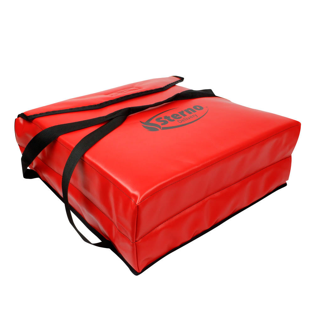 Red Insulated Vinyl Pizza Carrier G326