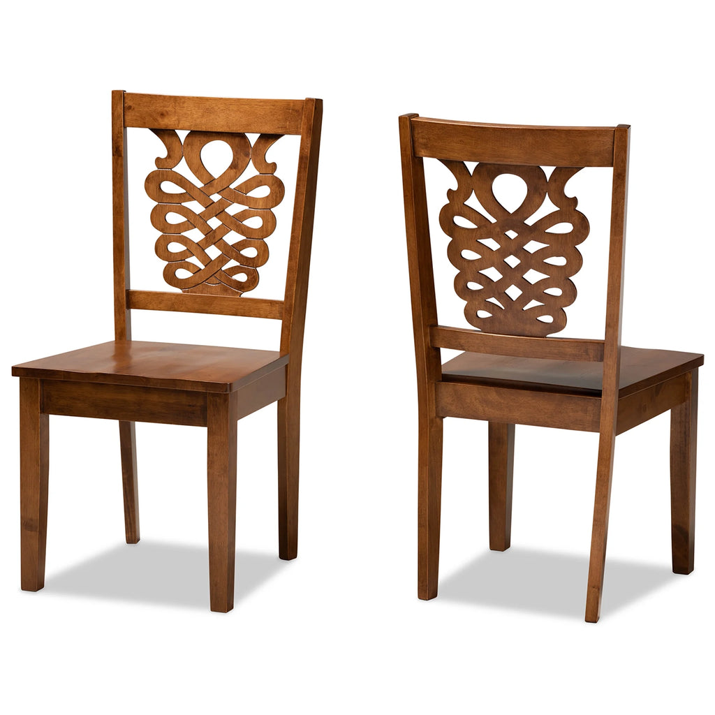 Walnut Brown Dining Chair, Set of 2 L187