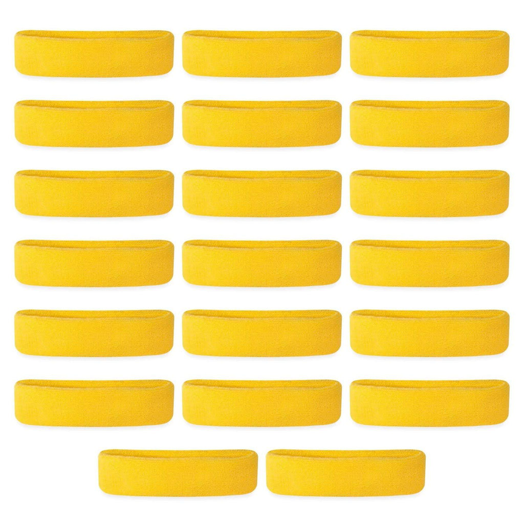 Neon Yellow Headbands (20 Pack) W765599