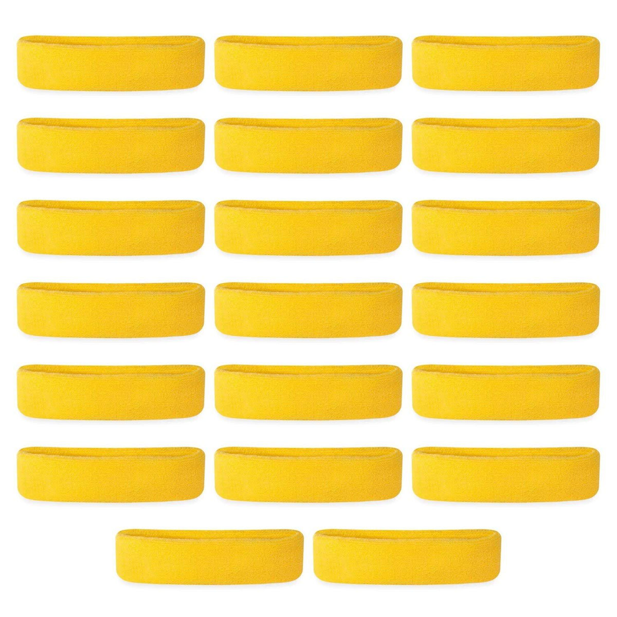Neon Yellow Headbands (20 Pack) W765599
