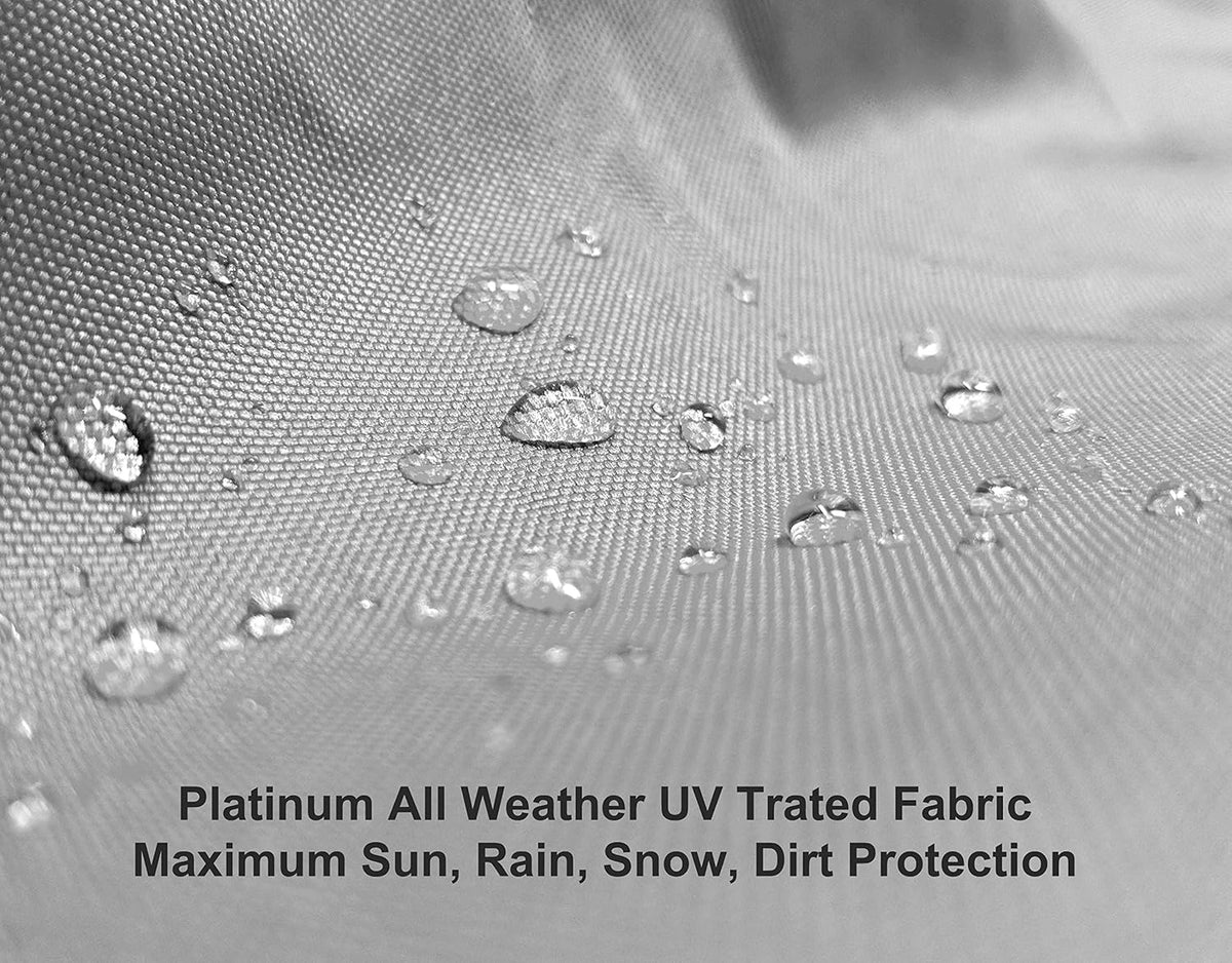 Weatherproof RV Cover for Class C RV 34' - 36' Long with Fleece Lining, Cable Lock, Storage Bag & Wind Straps A965393