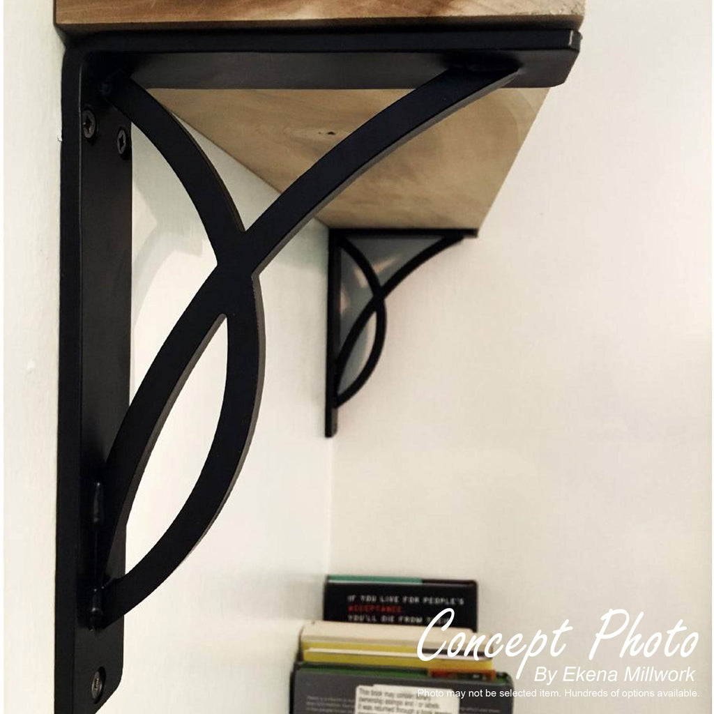 Antiqued Silver Wrought Iron Bracket O1258