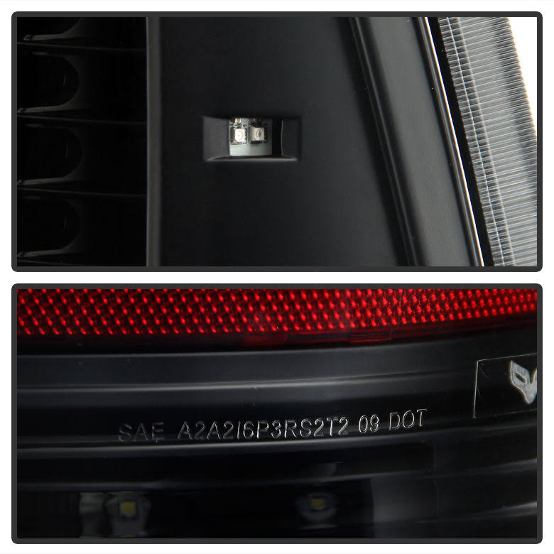 Black C Shape LED Tail Lights D6721