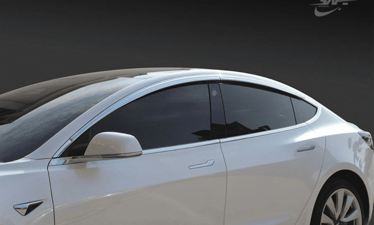 Chrome Side Window Visors Rain Guards Deflectors C168978