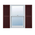 Bordeaux Vinyl Open Louver Shutters with Shutter-Loks (Per Pair) L489777