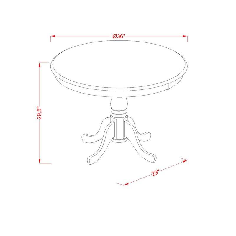 5 PC Kitchen Table Set with 4 Chairs U748