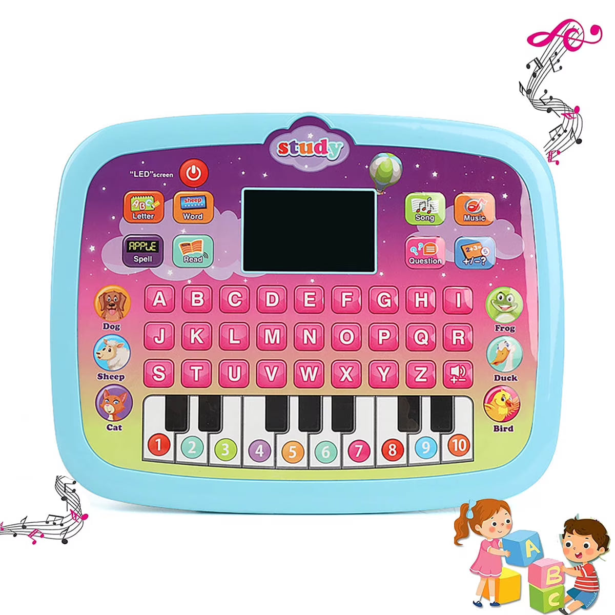 Kid Tablet Toddler Learning Pad Educational Toys N4698