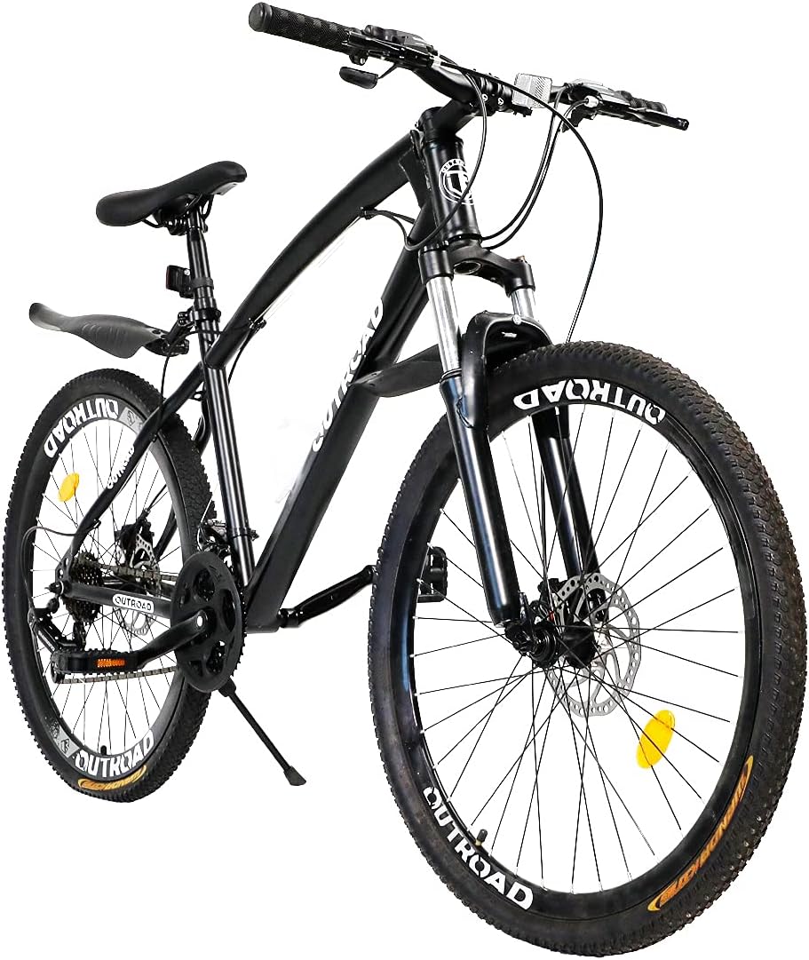 Fat Tire Mountain Bike with 26 inch Wheels, 21 Speed, High Carbon Steel Frame D657