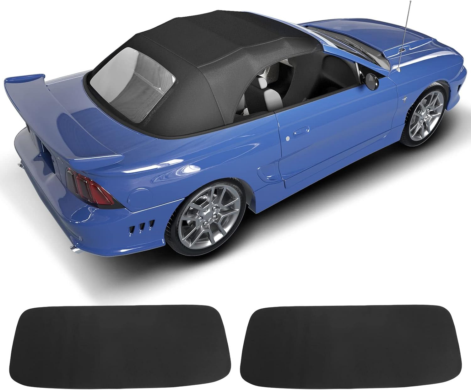 Black Convertible Soft Top with Plastic Window N5987