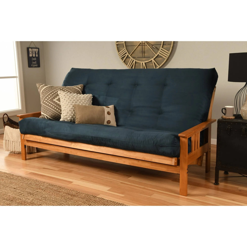 Navy Suede Queen Mattress Futon P746663
