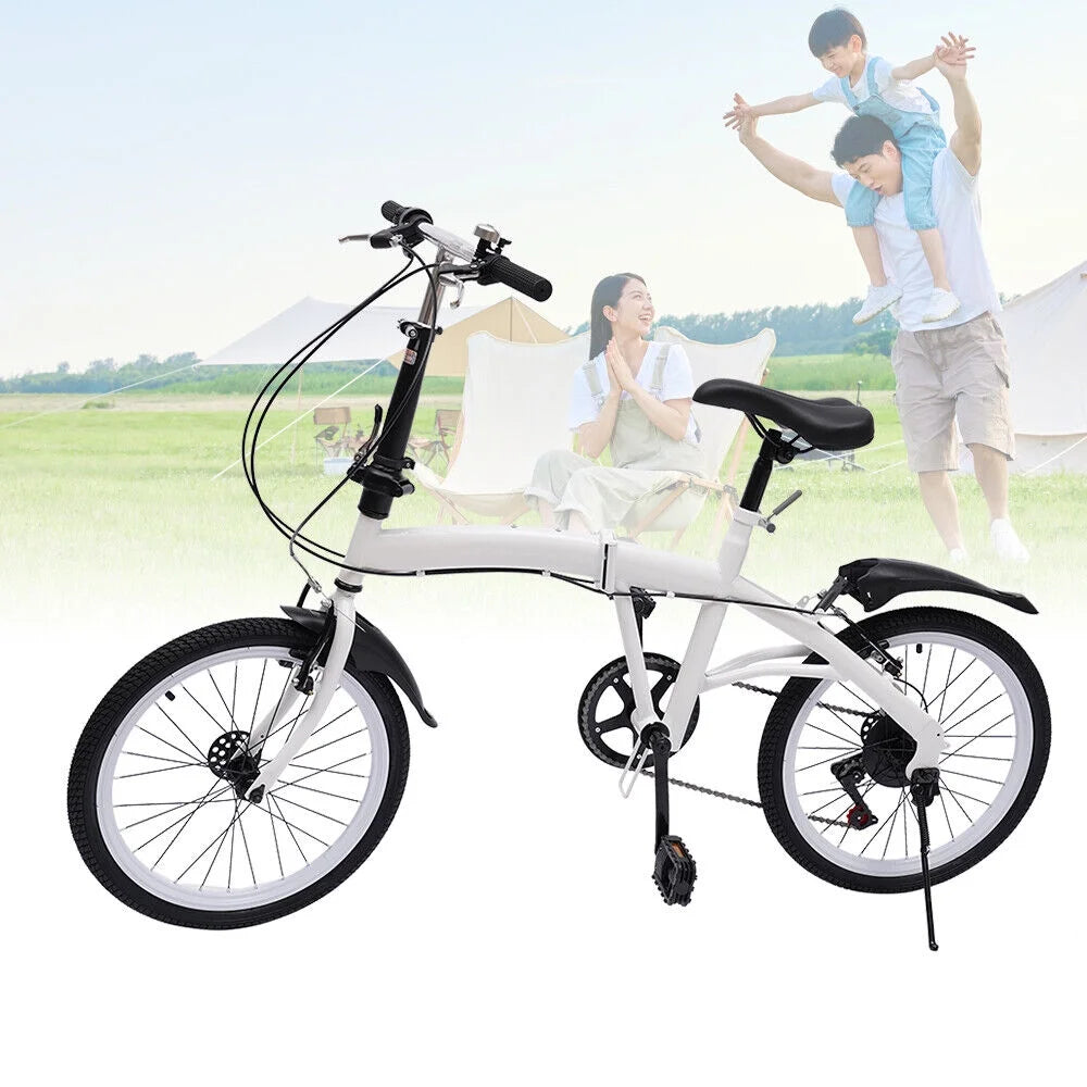 20'' Carbon Steel Folding Bike 7-Speed F68128
