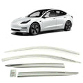 Chrome Side Window Visors Rain Guards Deflectors C168978