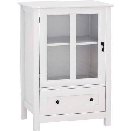 Buffet Storage Cabinet with Glass Panel Doors and Adjustable Shelf S168247