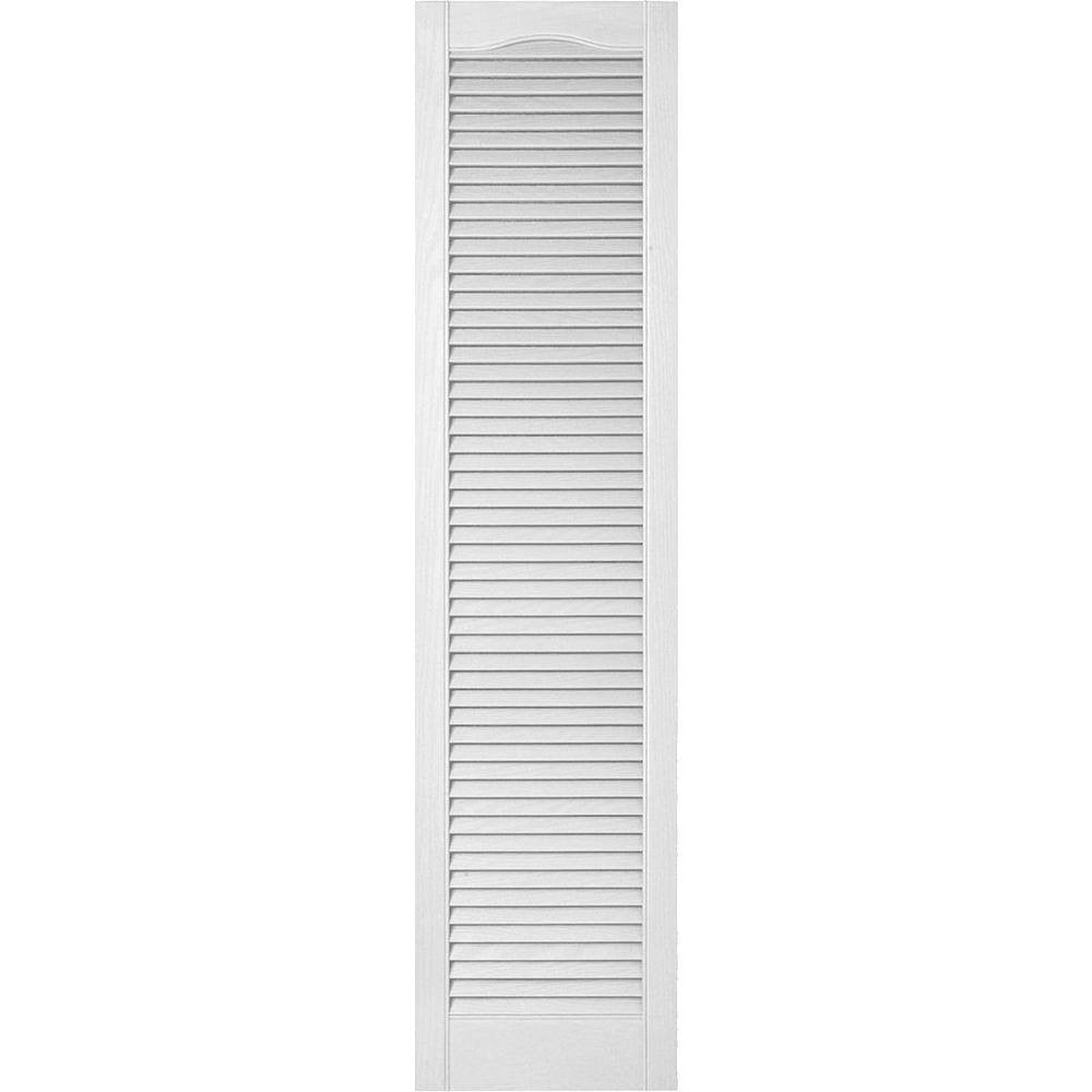 14 1/2W x 25H Vinyl Open Louver Shutters Q480