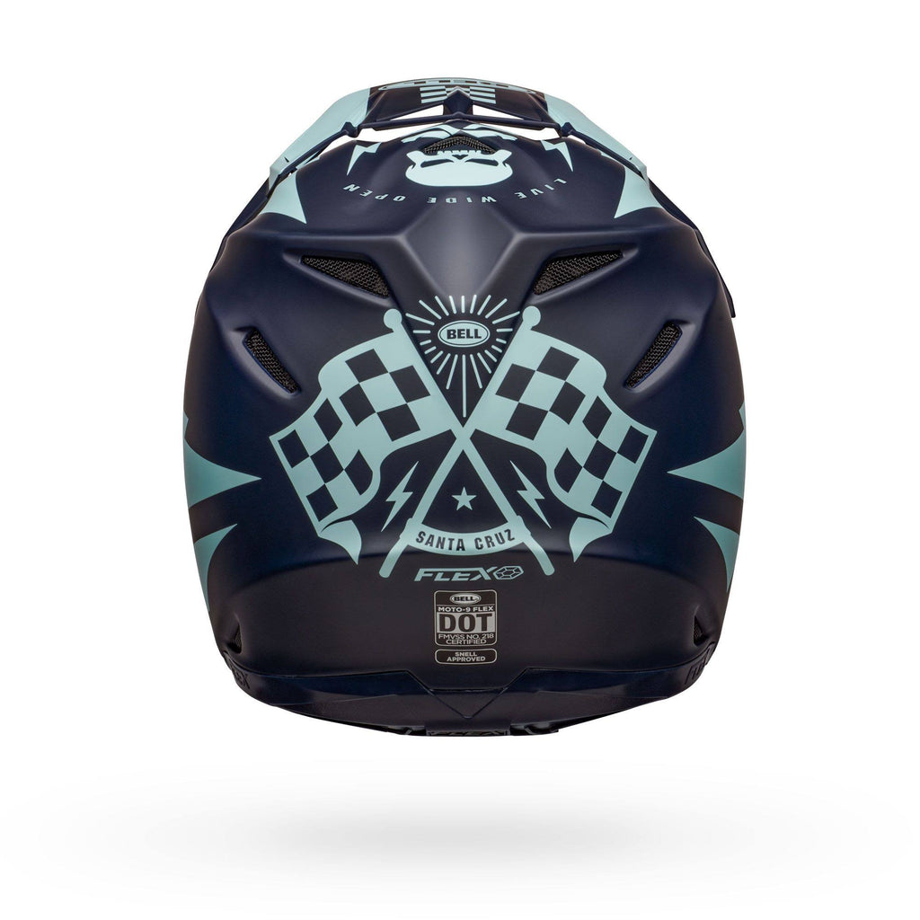 Matte Navy Light Blue Moto-9 Flex Helmet V79993