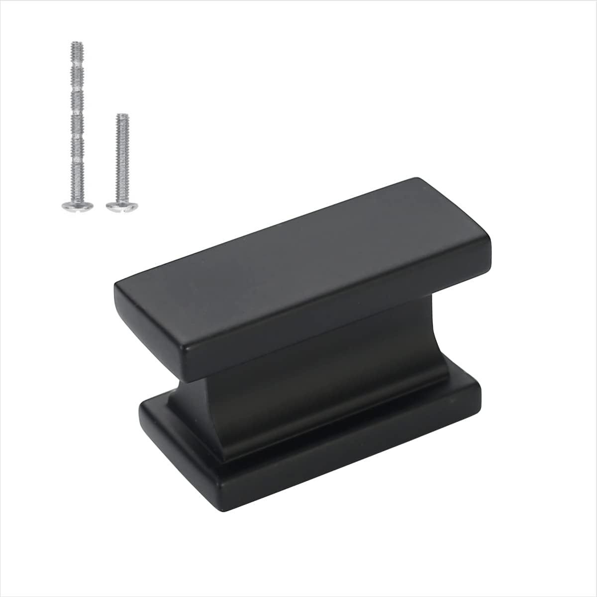 25 Pack Matte Black Zinc Cabinet Knobs G328