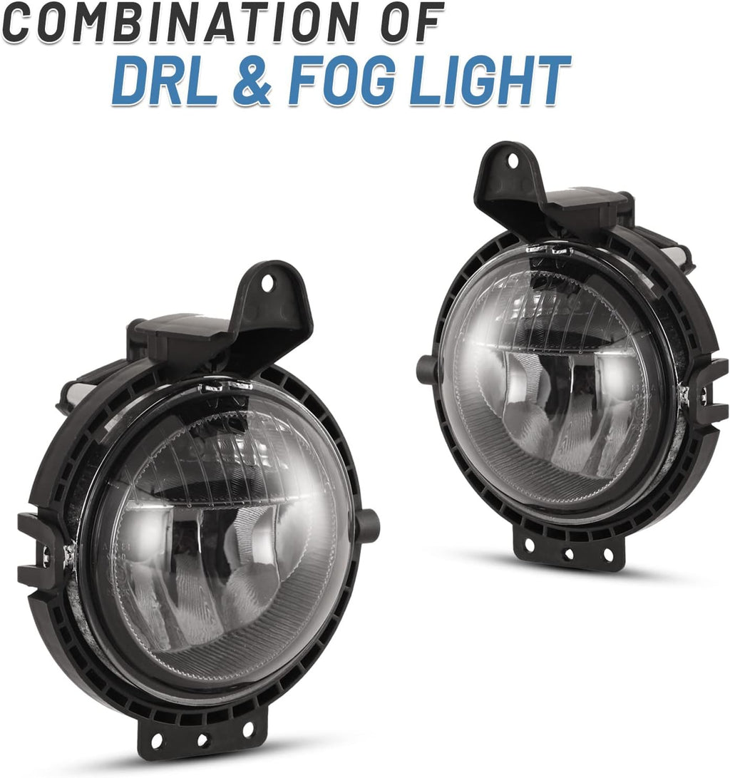 Front Bumper Fog Light Assembly with Clear Lens 2PCS O381780