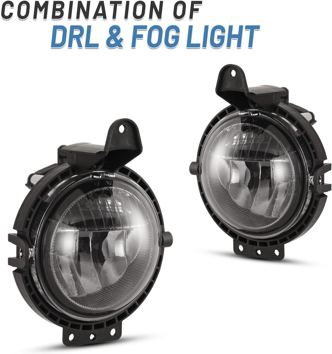 Front Bumper Fog Light Assembly with Clear Lens 2PCS O381780