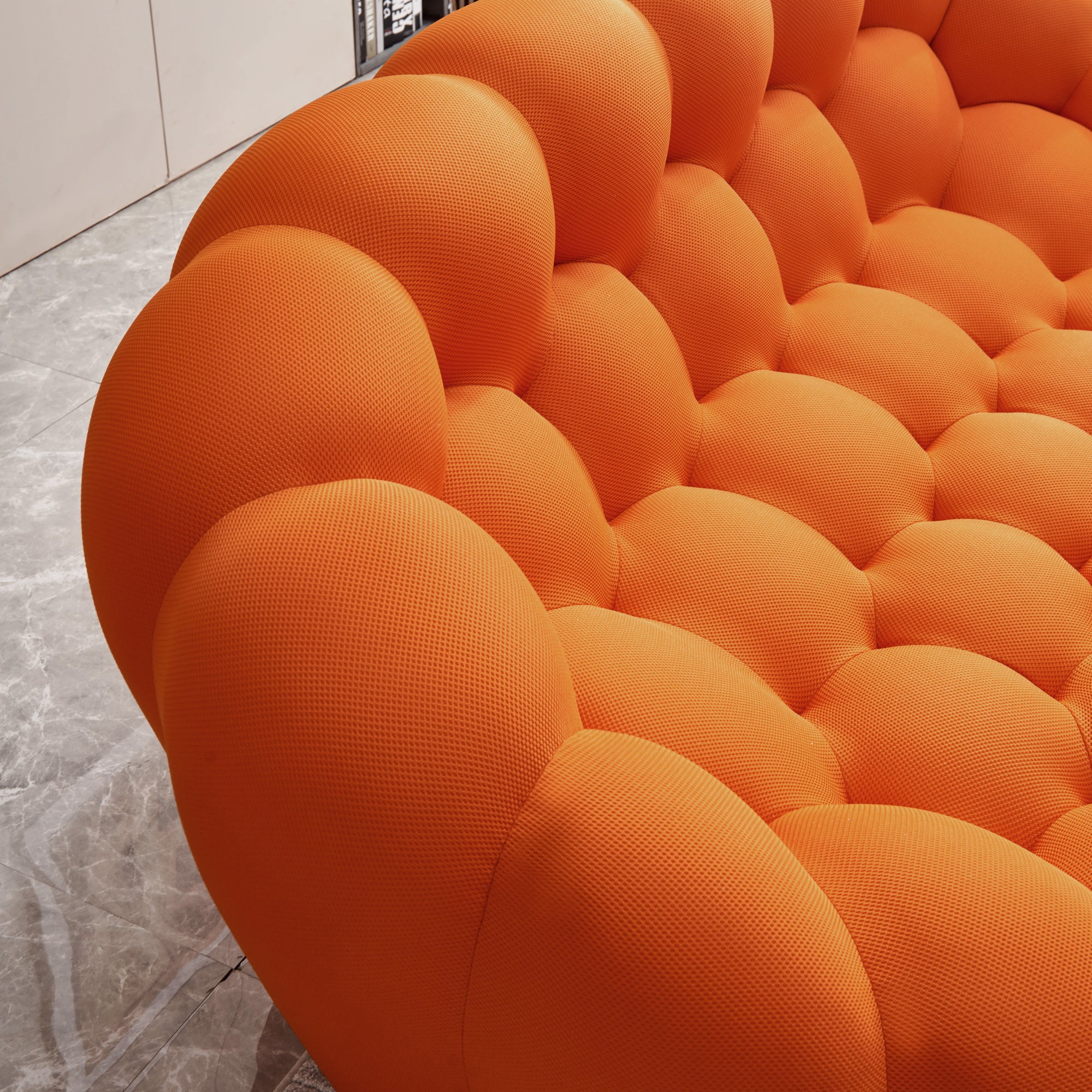 Orange Mesh Fabric Leisure Sofa K50906