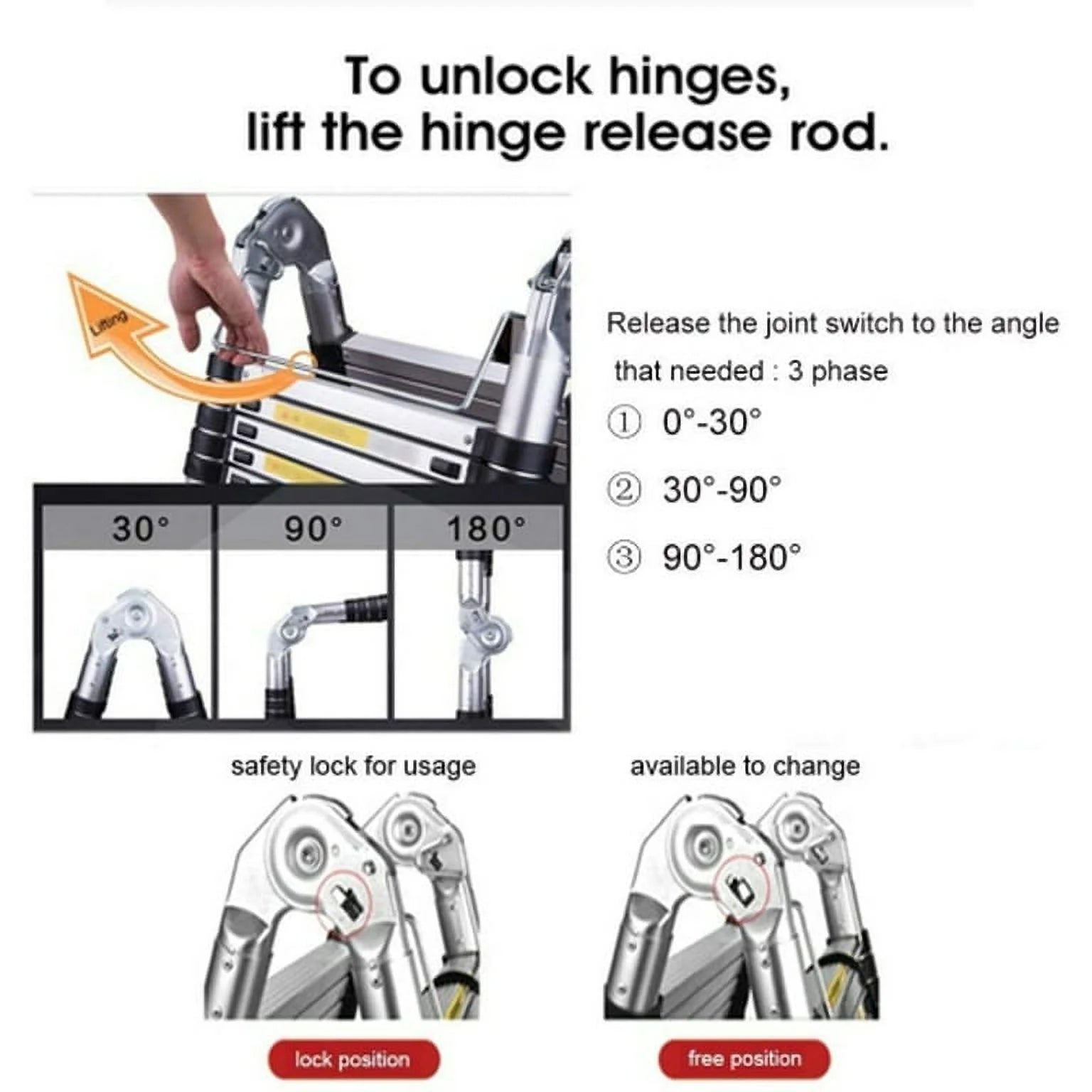 12.5FT Aluminum Telescoping Ladder I5766