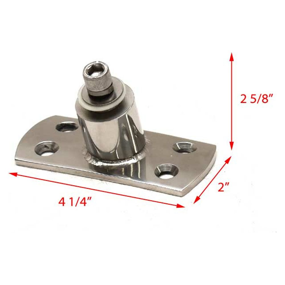 70 Degree Stainless Steel Boat Wakeboard Tower Mounts (Pair) W6405