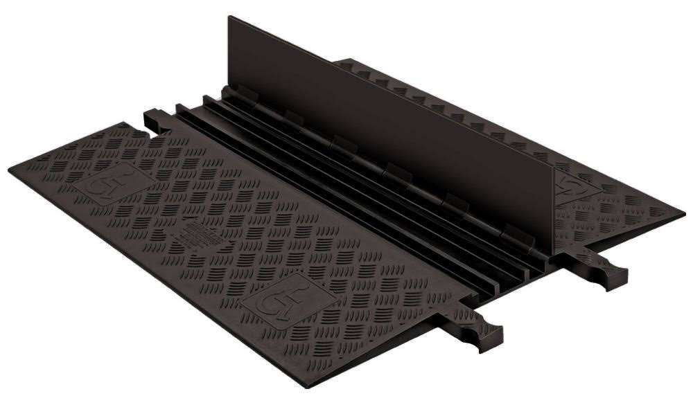 Black 3 Channel Cable Protector J190371