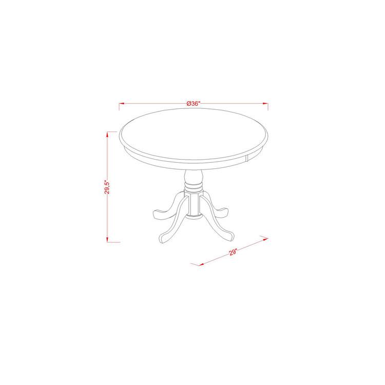 5 PC Kitchen Table Set with 4 Chairs U748