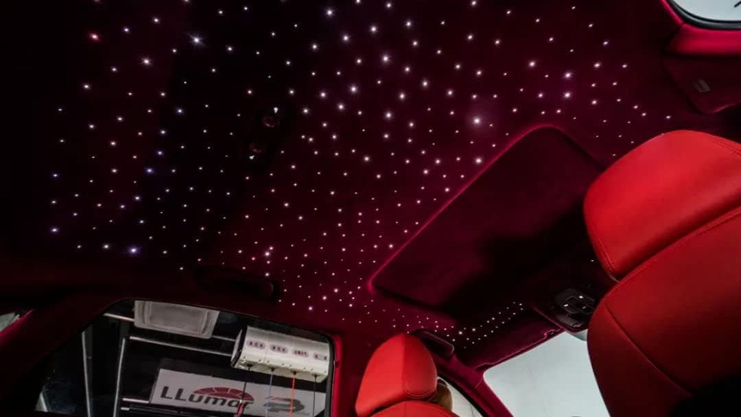 16W Fiber Optic Star Ceiling Light Kit with 28key RF Remote, 335pcs Mixed Fiber Cable 13.1ft V770
