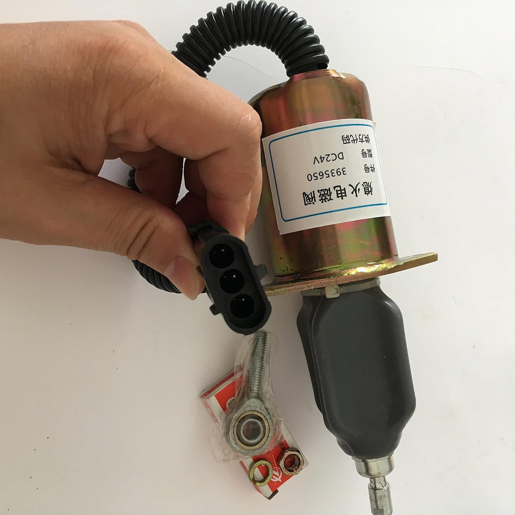 24V Shut Off Stop Solenoid for CUMMINS 6CT Excavator, Pack of 2 C89418