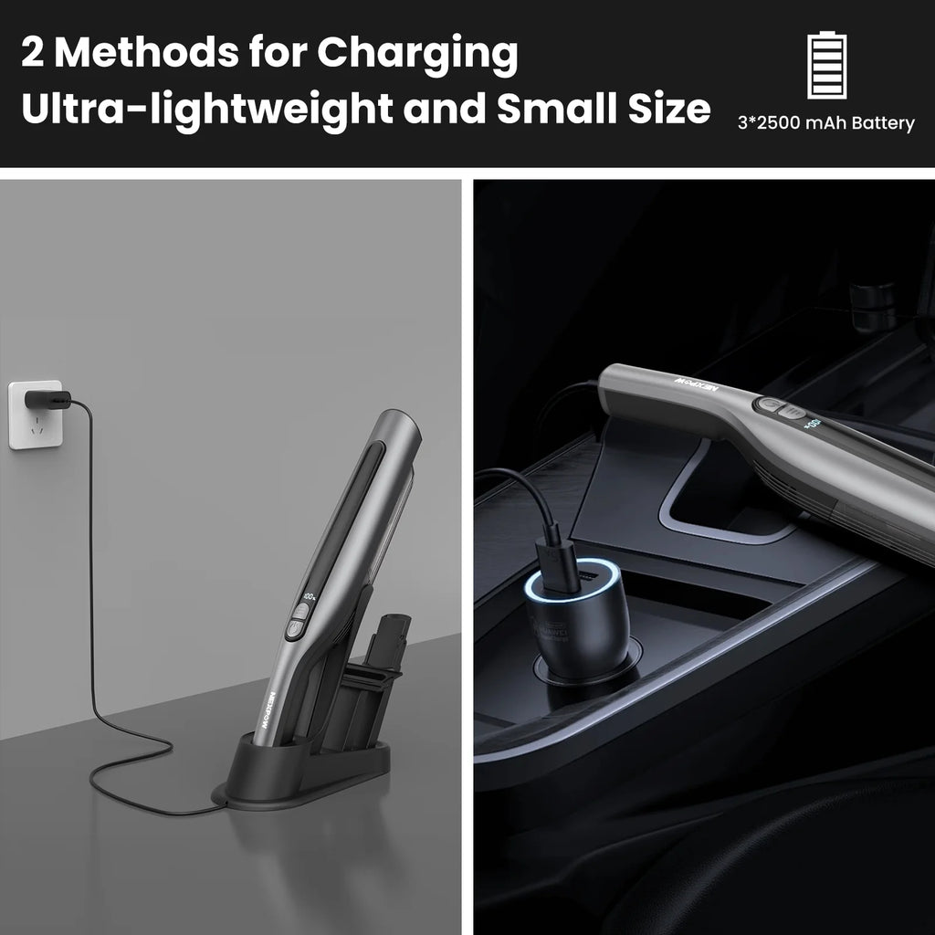Handheld Vacuum Cleaner Cordless 18000PA 7500mAh Rechargeable Car Vacuum with 2 Suction Modes A534