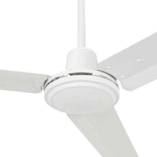 Industrial Ceiling Fan White 60 inch with 4 Speed Controller I718