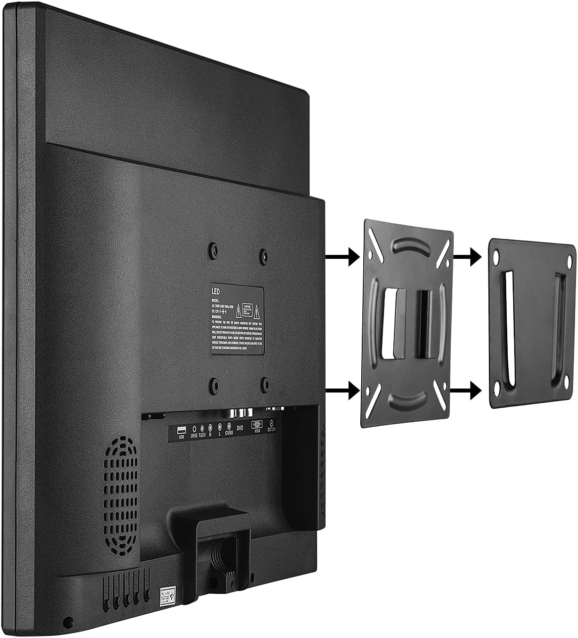 17 inch Security Monitor with HDMI Input, Built-in Speaker, Remote Control E870