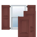 18 in. x 36 in. Real Wood Raised Panel Shutters Pair F2740