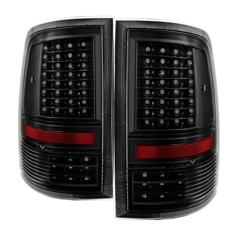 Black C Shape LED Tail Lights D6721