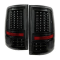 Black C Shape LED Tail Lights D6721