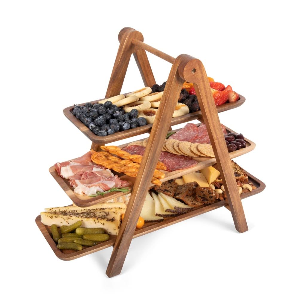 3 Tiered Acacia Wood Serving Station M2010