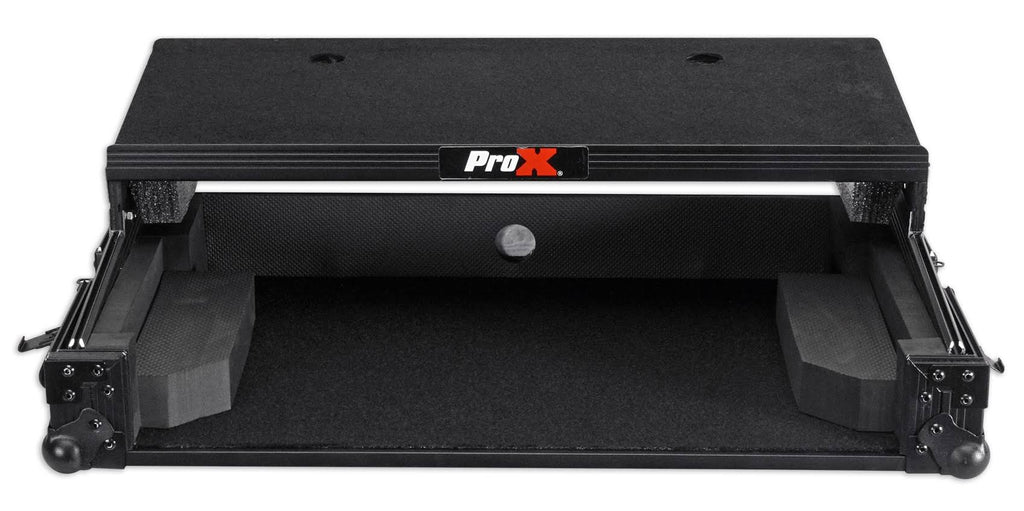Black Travel Flight Case for Mixtrack Pro 3 with Laptop Shelf Q7250