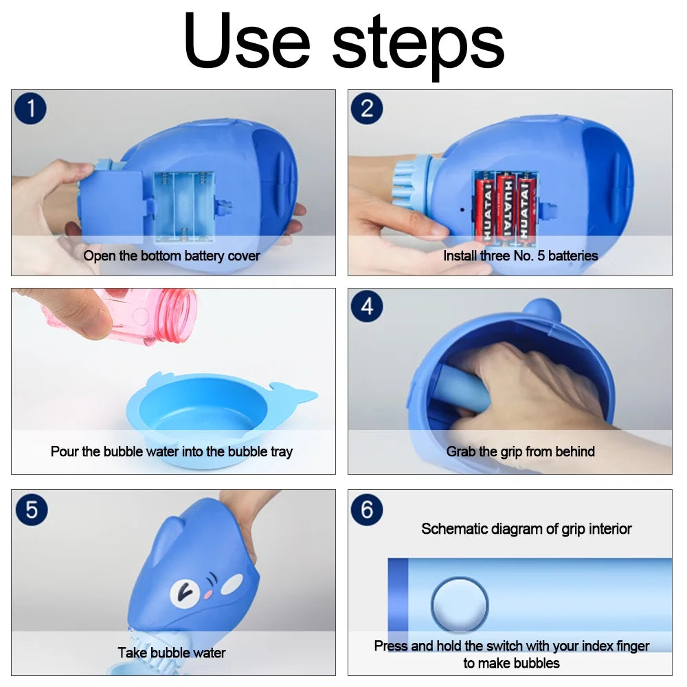 Pink Electric Automatic Bubble Blaster Toy M19143